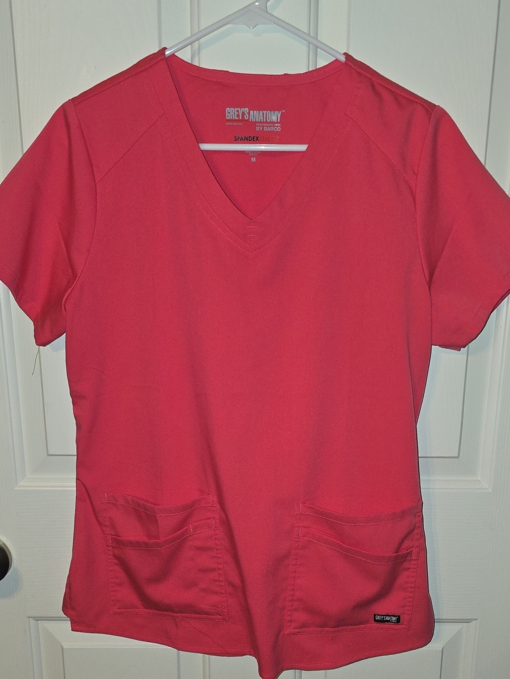 Grey's Anatomy Coral V-Neck Short Sleeve Scrub Top